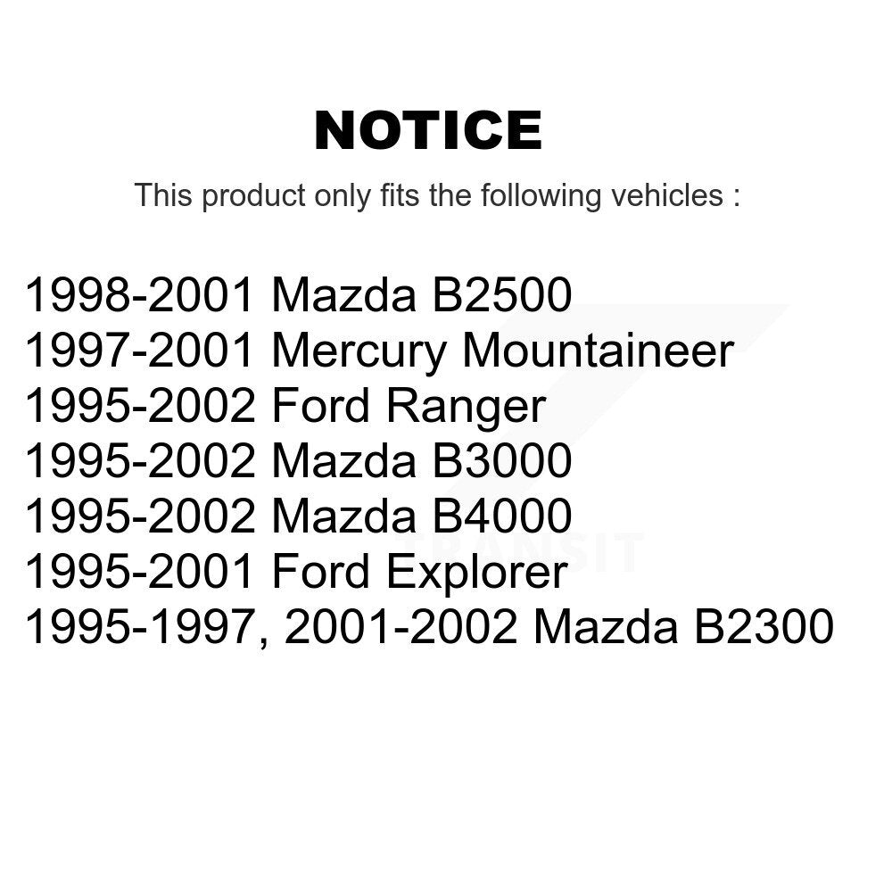 TEC TEC-652 Front Ceramic Brake Pads for 1995-2002 Ford Explorer, Ford Ranger and Select Vehicles