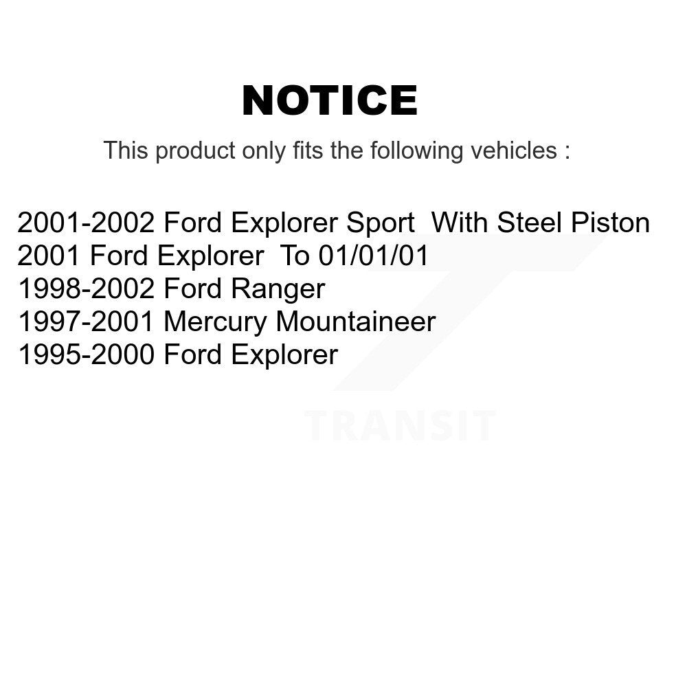 TEC TEC-667 Rear Ceramic Brake Pads for 1995-2002 Ford Explorer, Mercury Mountaineer and Select Vehicles