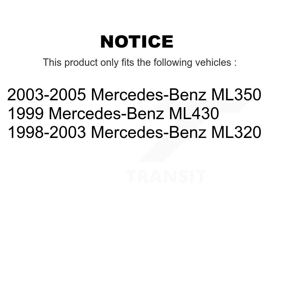 TEC TEC-760 Front Ceramic Brake Pads for 1998-2005 Mercedes-Benz ML320, ML430, ML350