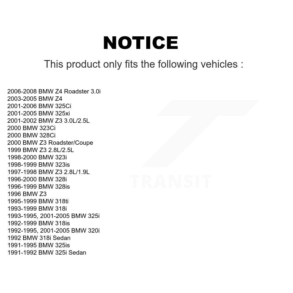 TEC TEC-781 Front Ceramic Brake Pads for 1991-2008 BMW 325i, BMW 325is and Select Vehicles
