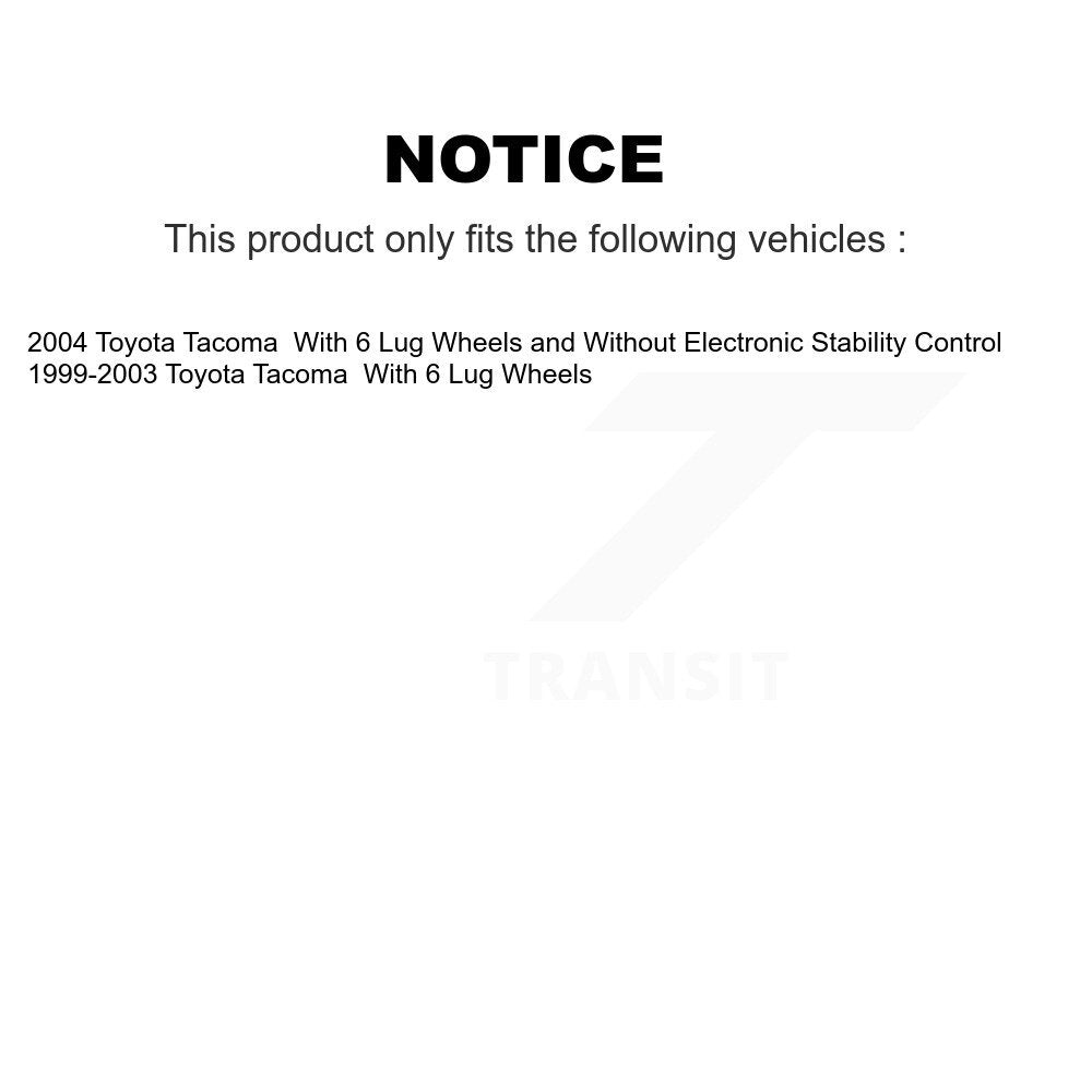 TEC TEC-799 Front Ceramic Brake Pads for 1999-2004 Toyota Tacoma