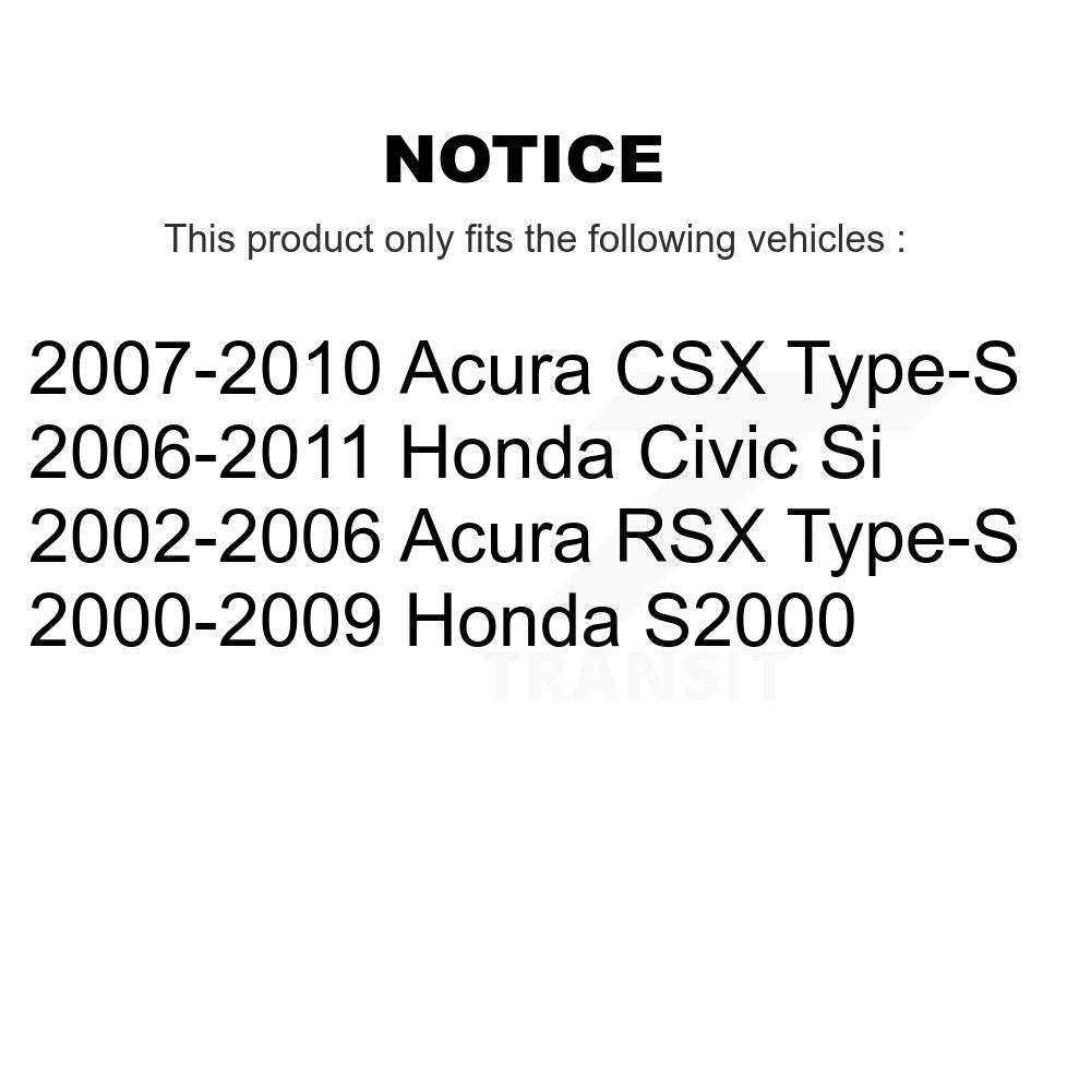 TEC TEC-829 Front Ceramic Brake Pads for 2000-2011 Honda S2000, Acura RSX and Select Vehicles
