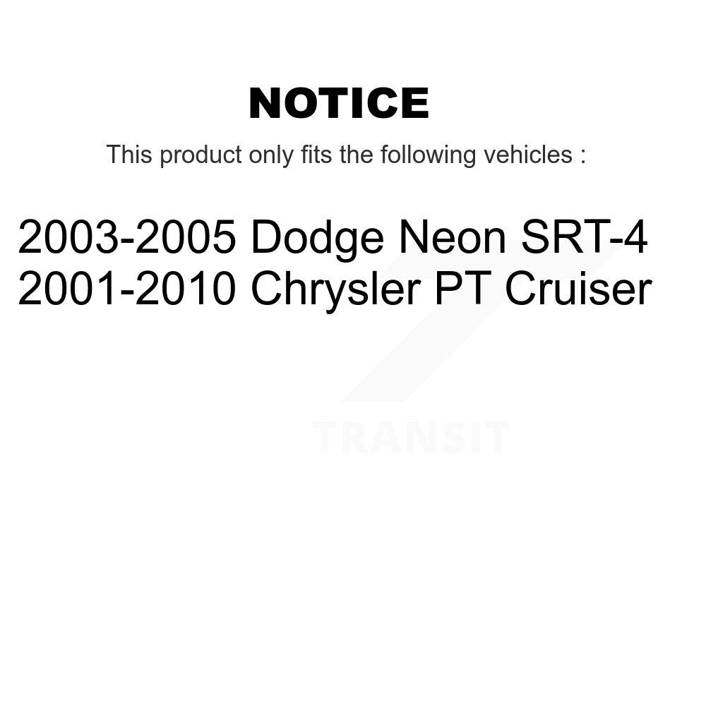TEC TEC-841 Front Ceramic Brake Pads for 2001-2010 Chrysler PT Cruiser, Dodge Neon