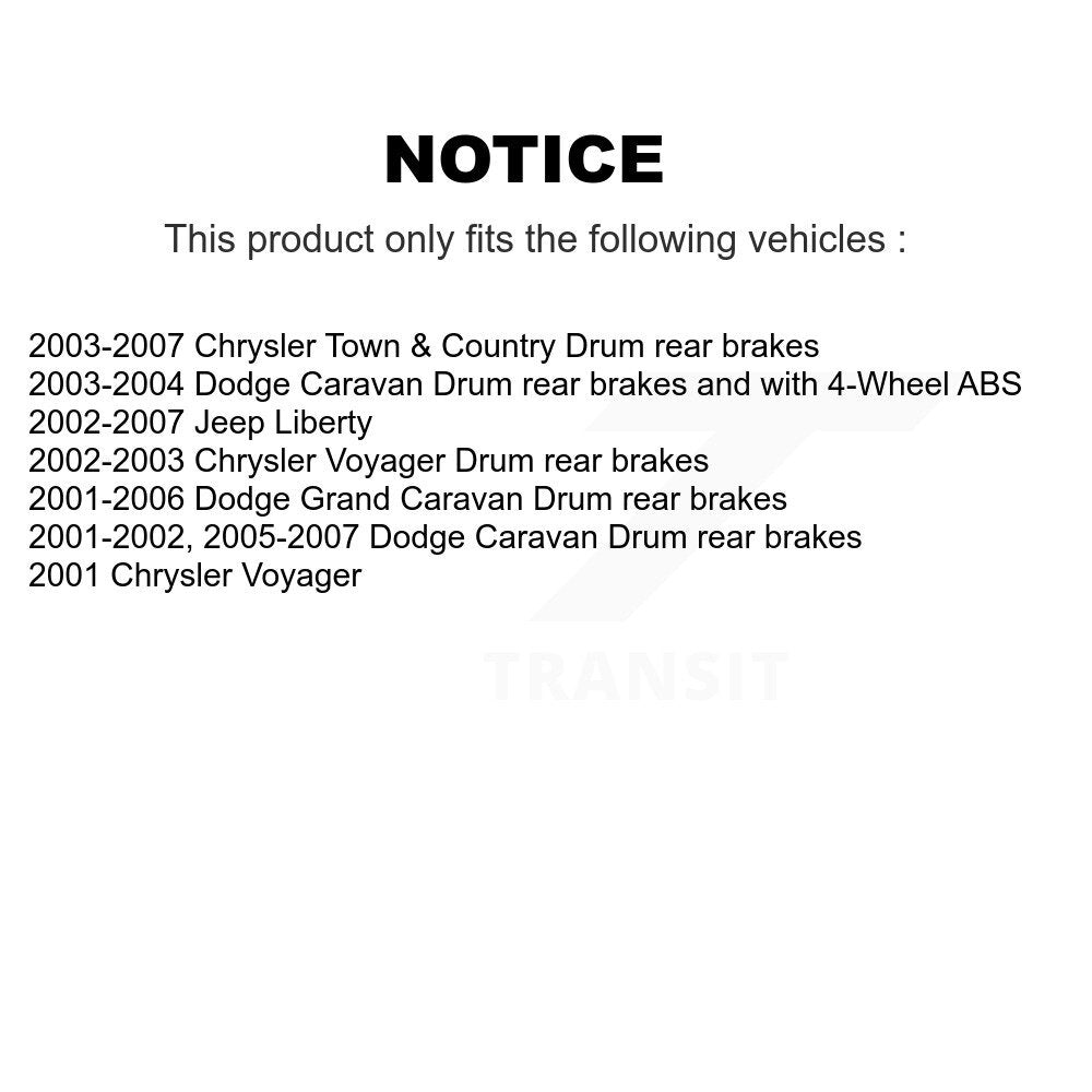 TEC TEC-856 Front Ceramic Brake Pads for 2001-2007 Chrysler Voyager, Dodge Caravan and Select Vehicles