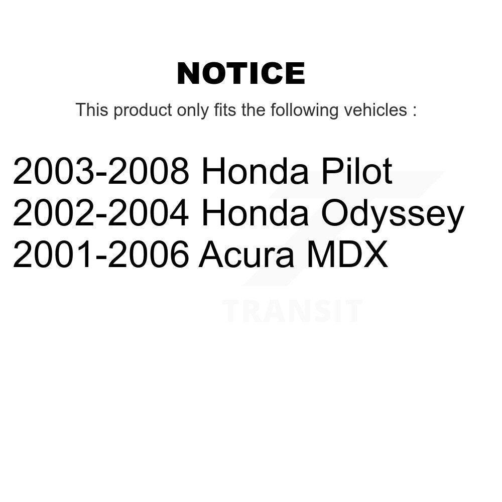 TEC TEC-865 Rear Ceramic Brake Pads for 2001-2008 Acura MDX, Honda Odyssey, Honda Pilot