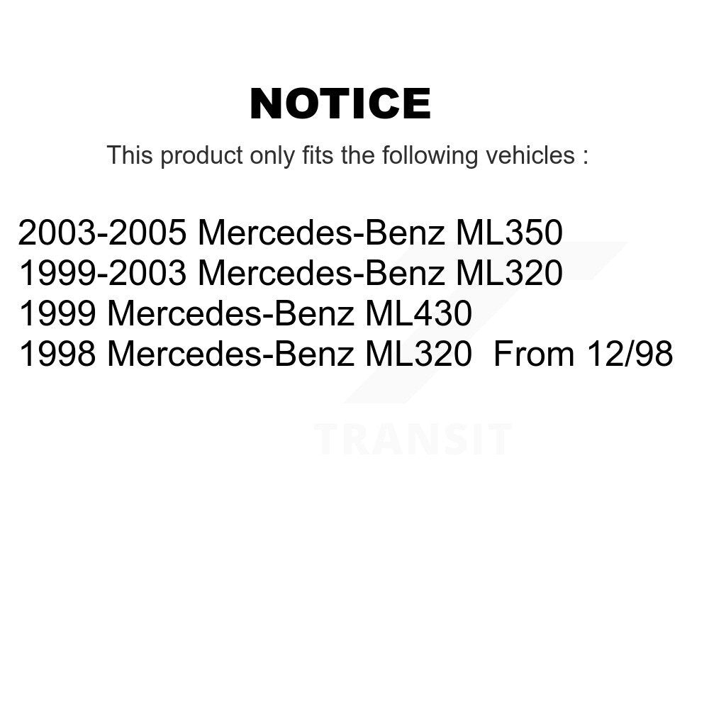 TEC TEC-875 Rear Ceramic Brake Pads for 1998-2005 Mercedes-Benz ML320, ML430, ML350