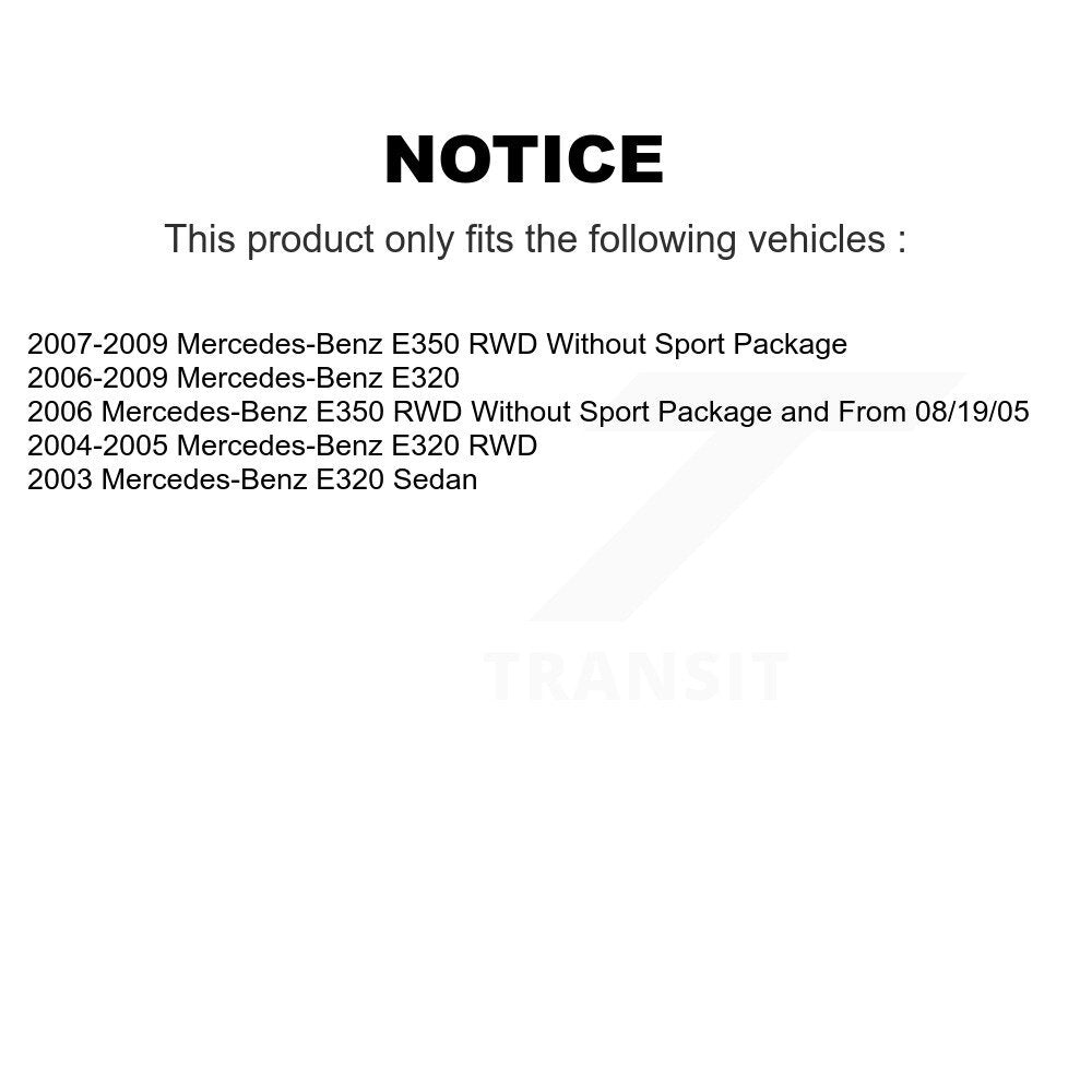 TEC TEC-987 Front Ceramic Brake Pads for 2003-2009 Mercedes-Benz E320, E350