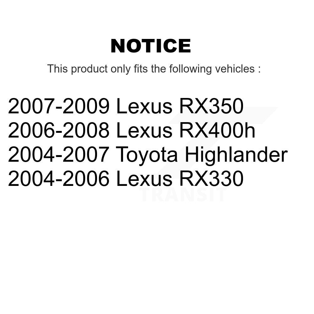 TEC TEC-996 Rear Ceramic Brake Pads for 2004-2009 Lexus RX330, Toyota Highlander and Select Vehicles