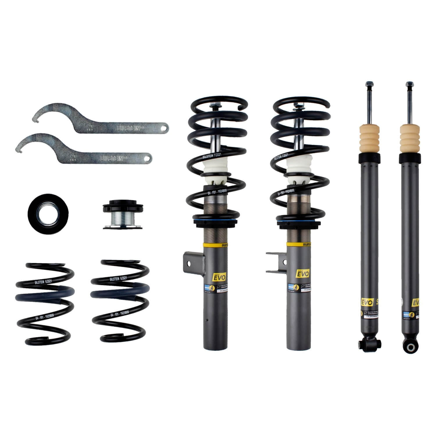 Bilstein 47-295735 EVO S Front And Rear Suspension 1.0"-1.8" x 1.0"-1.8" Suspension Lowering Kit for 2019-2022 Mercedes-Benz A220