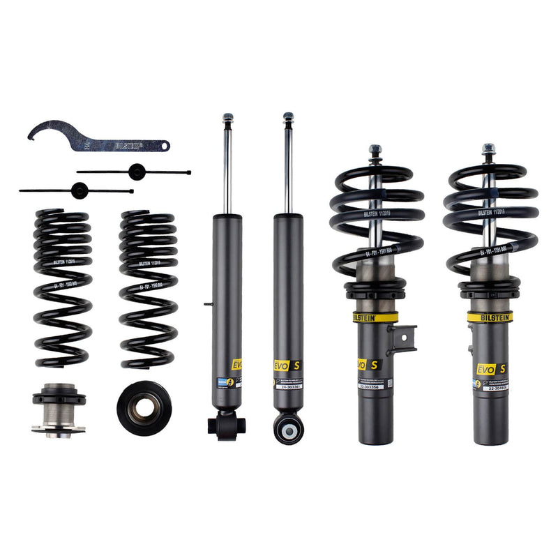 Bilstein 47-300118 EVO S Front And Rear 1.4"-2" x 1.2"-2.2" Suspension Lowering Kit for 2019-2025 Bmw 330I and More