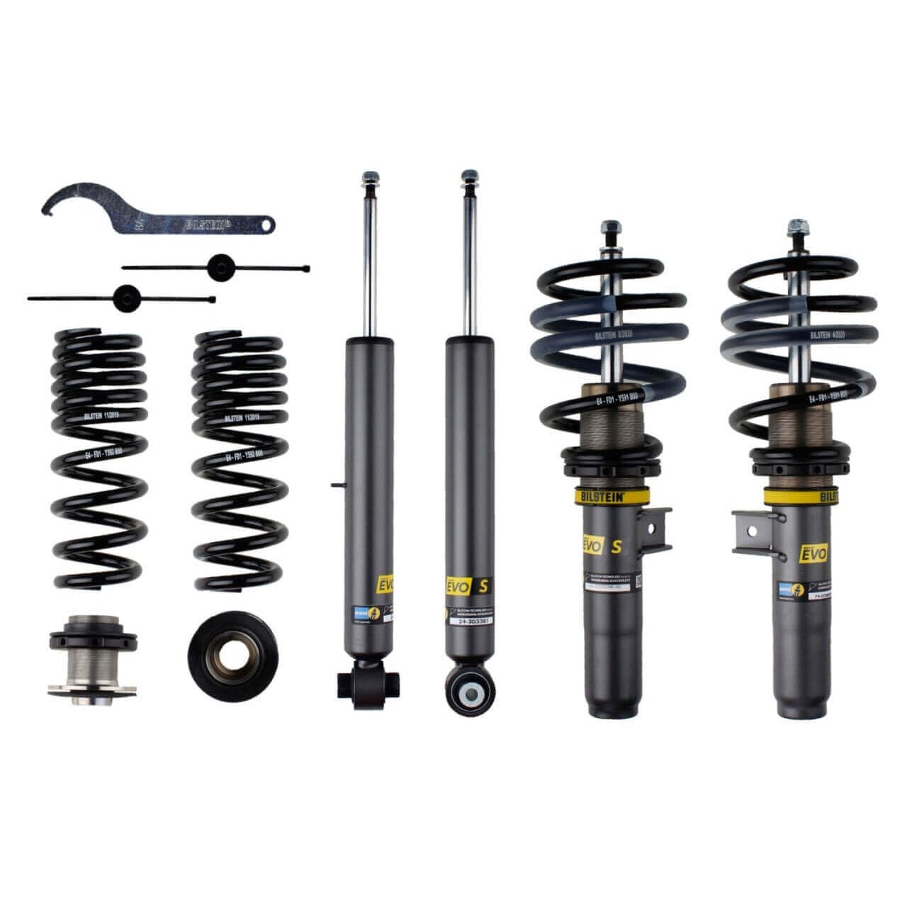 Bilstein 47-326163 EVO S Front And Rear 0.98"-1.97" x 0.78"-2.17" Suspension Lowering Kit for 2021-2024 Bmw 330E Xdrive