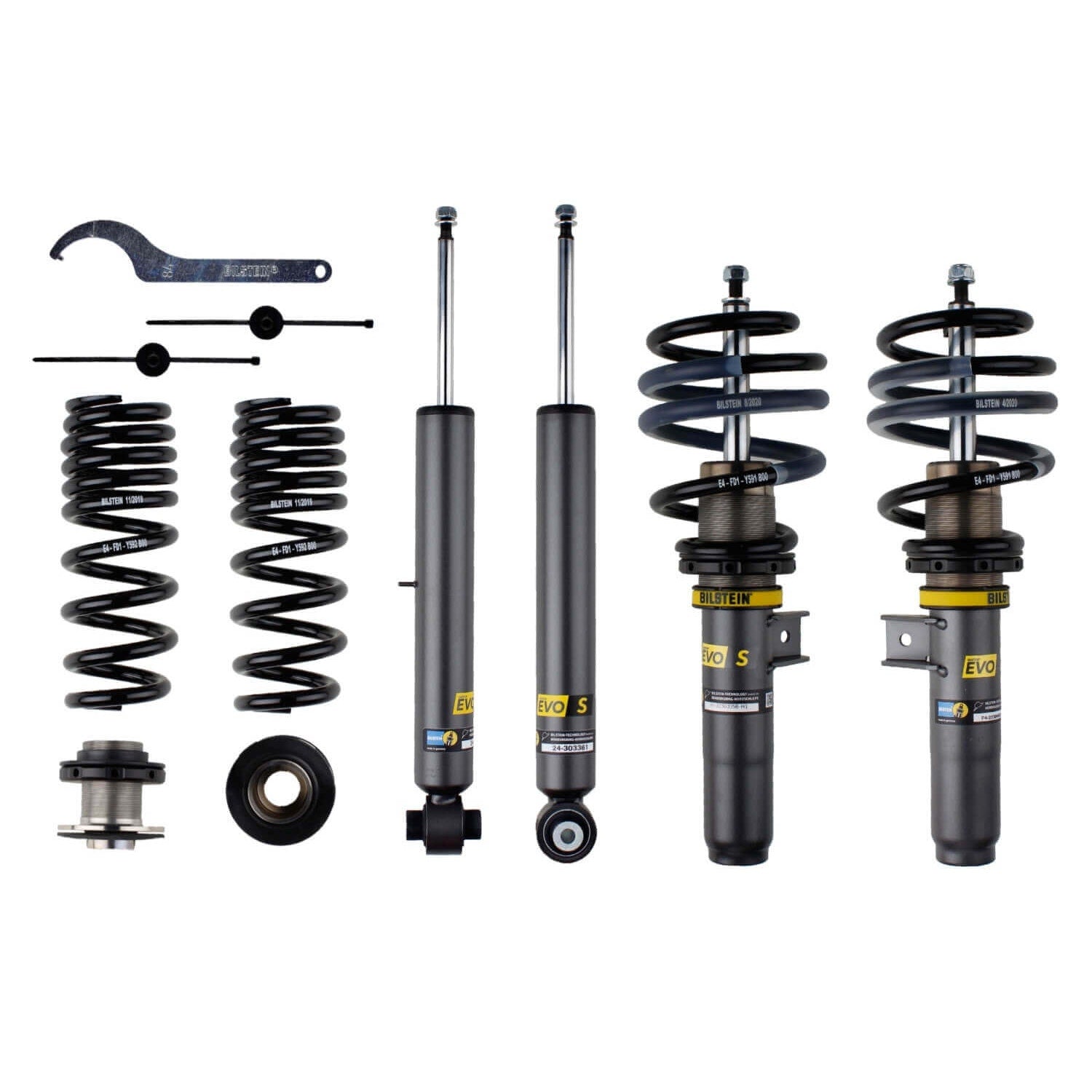 Bilstein 48-326209 EVO T1 Front And Rear 1.38"-1.97" x 1.18"-2.17" Suspension Lowering Kit for 2021-2024 Bmw 330E