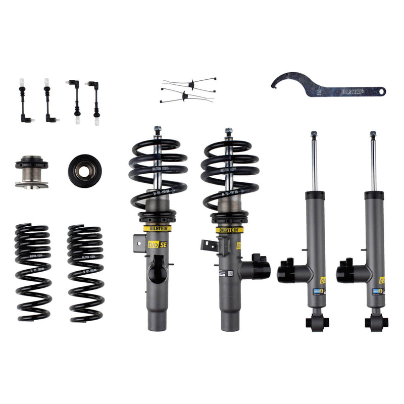 Bilstein 49-303391 EVO SE Front And Rear 1"-2" x 0.8"-2.4" Suspension Lowering Kit for 2019-2025 Bmw 330E and More