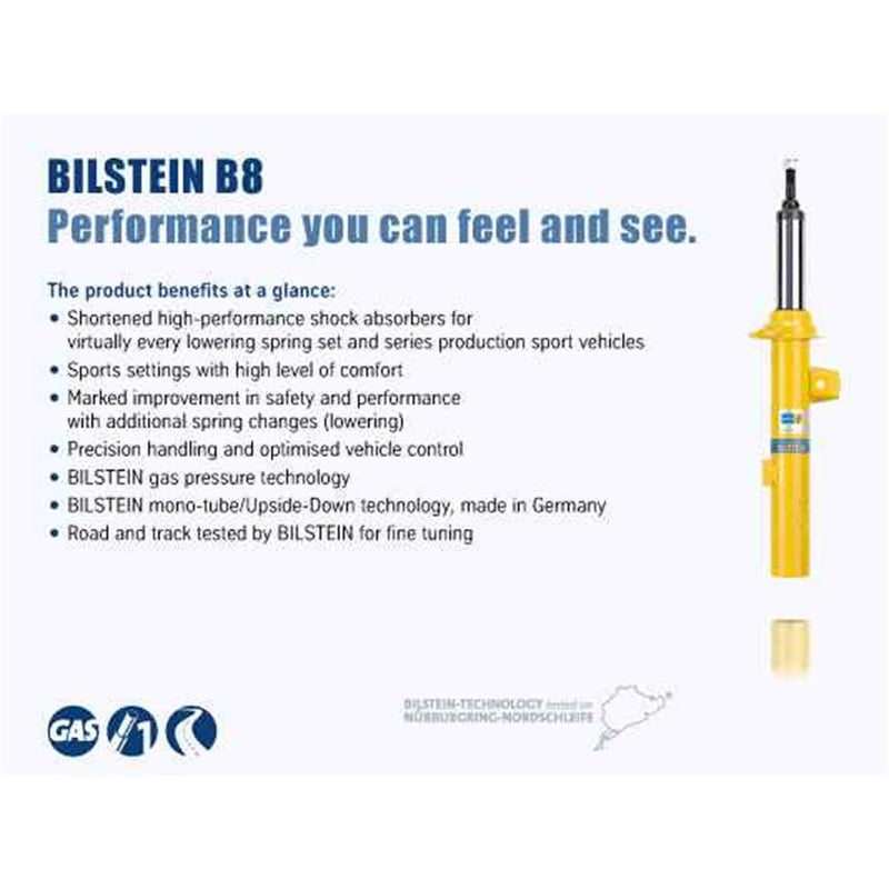 Bilstein 35-115113 B8 Sport Series 36mm Monotube Strut Assembly for 1999-2006 Bmw 323Ci and More
