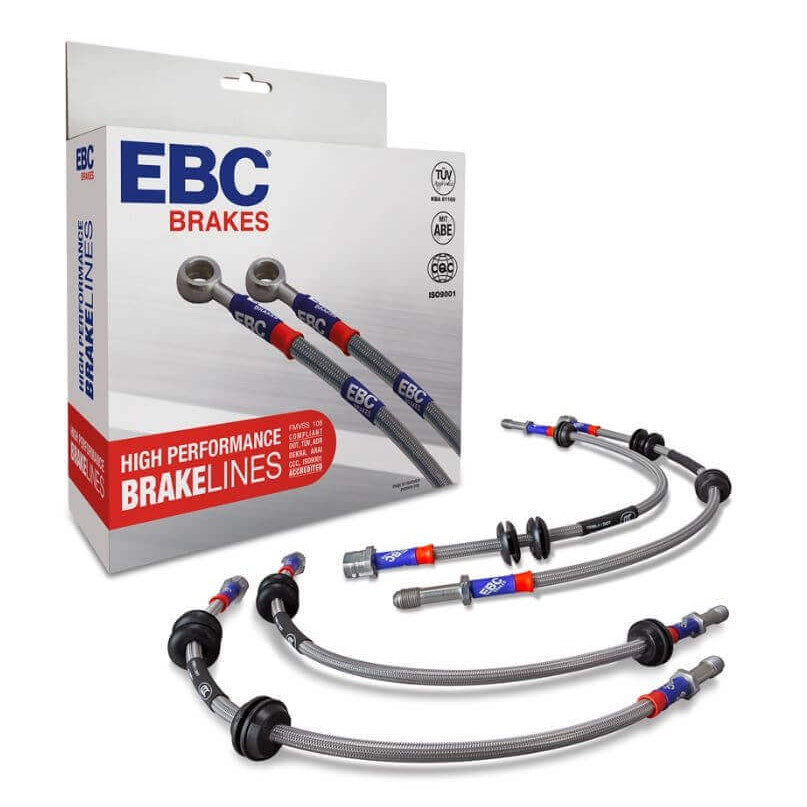EBC Brakes BLA1242-4L Front And Rear Stainless Steel Braided Brake Lines for 1997-2004 Chevrolet Corvette product image