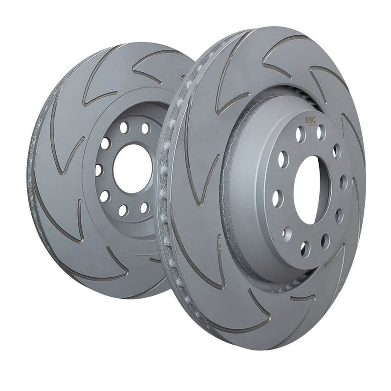 EBC Brakes BSD2058 BSD Series Vented 1-Piece Slotted Rear Brake Rotors for 2015-2018 Porsche Macan Turbo 3.6L product image