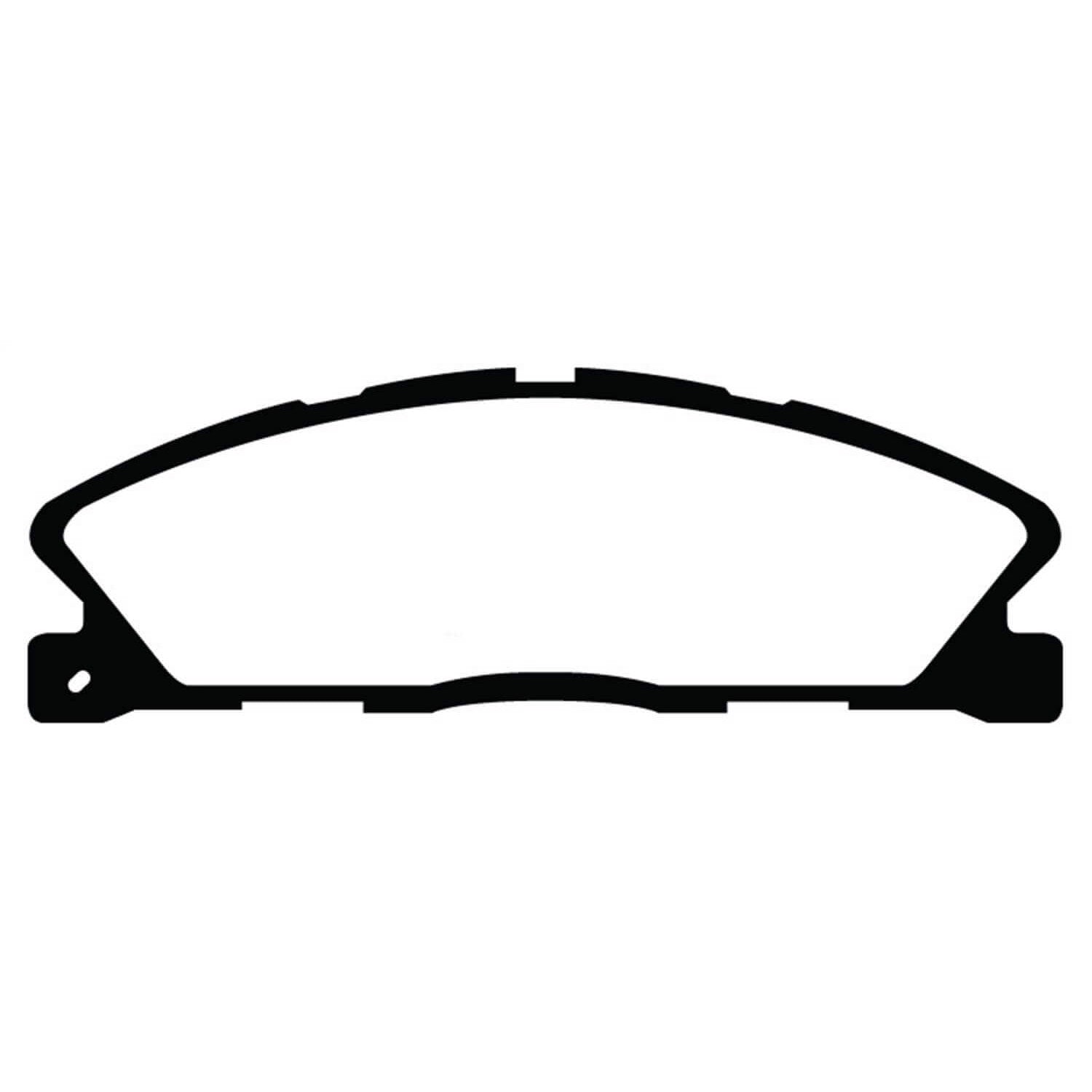 EBC Brakes DP63019 Greenstuff 6000 Series Truck And SUV Organic Front Brake Pads for 2013-2018 Ford Explorer product image