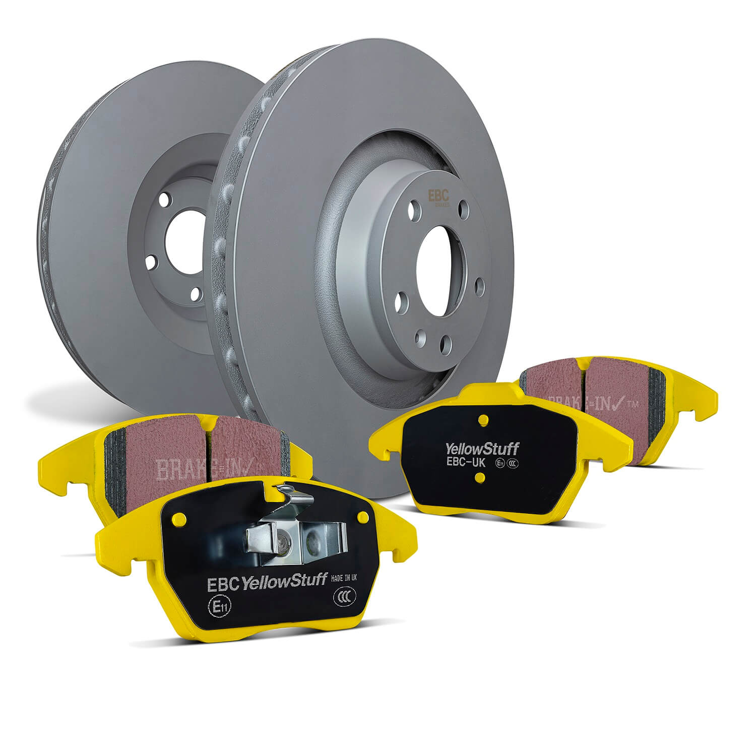 EBC Brakes S13KR1524 Rear Stage 13 Yellowstuff Pad And RK Series Rotor Kit for 2011-2015 BMW Alpina B7 product image