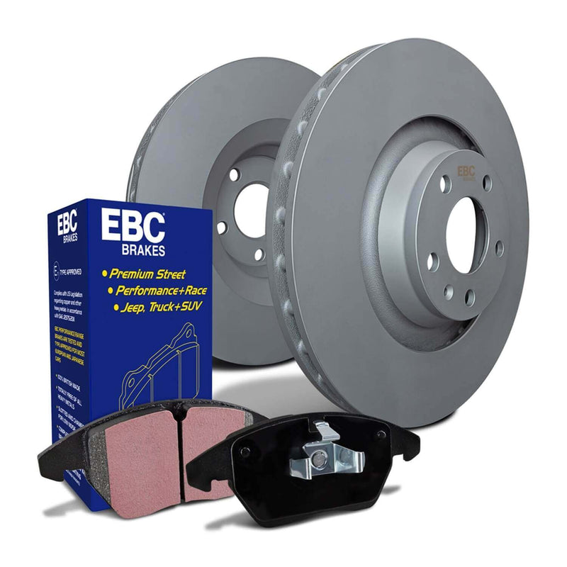 EBC Brakes S20K1153 Front and Rear Stage 20 Ultimax OE Pad And RK Series Rotor Kit for 2012-2018 Chrysler Town & Country product image