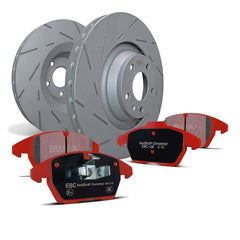 EBC Brakes S4KR1444 Rear Stage 4 Redstuff Pad And USR Series Rotor Kit for 2012-2018 BMW 335I product image