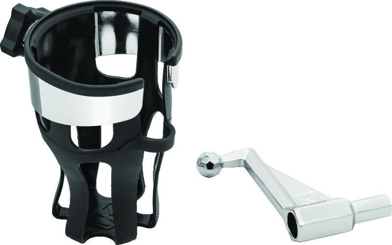 Kuryakyn Reflex Drink Holder 01-17 GL1800 Passenger Mount Chrome
