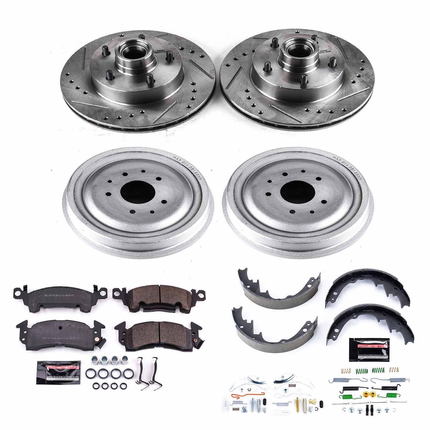 Power Stop K15028DK - Z23 Evolution Sport Front And Rear Brake Kit