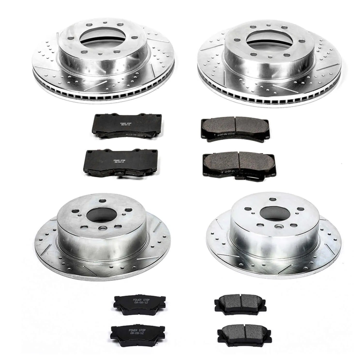 Power Stop K2820 - Z23 Evolution Sport Performance 1-Click Brake Kit With Hardware (Front And Rear)