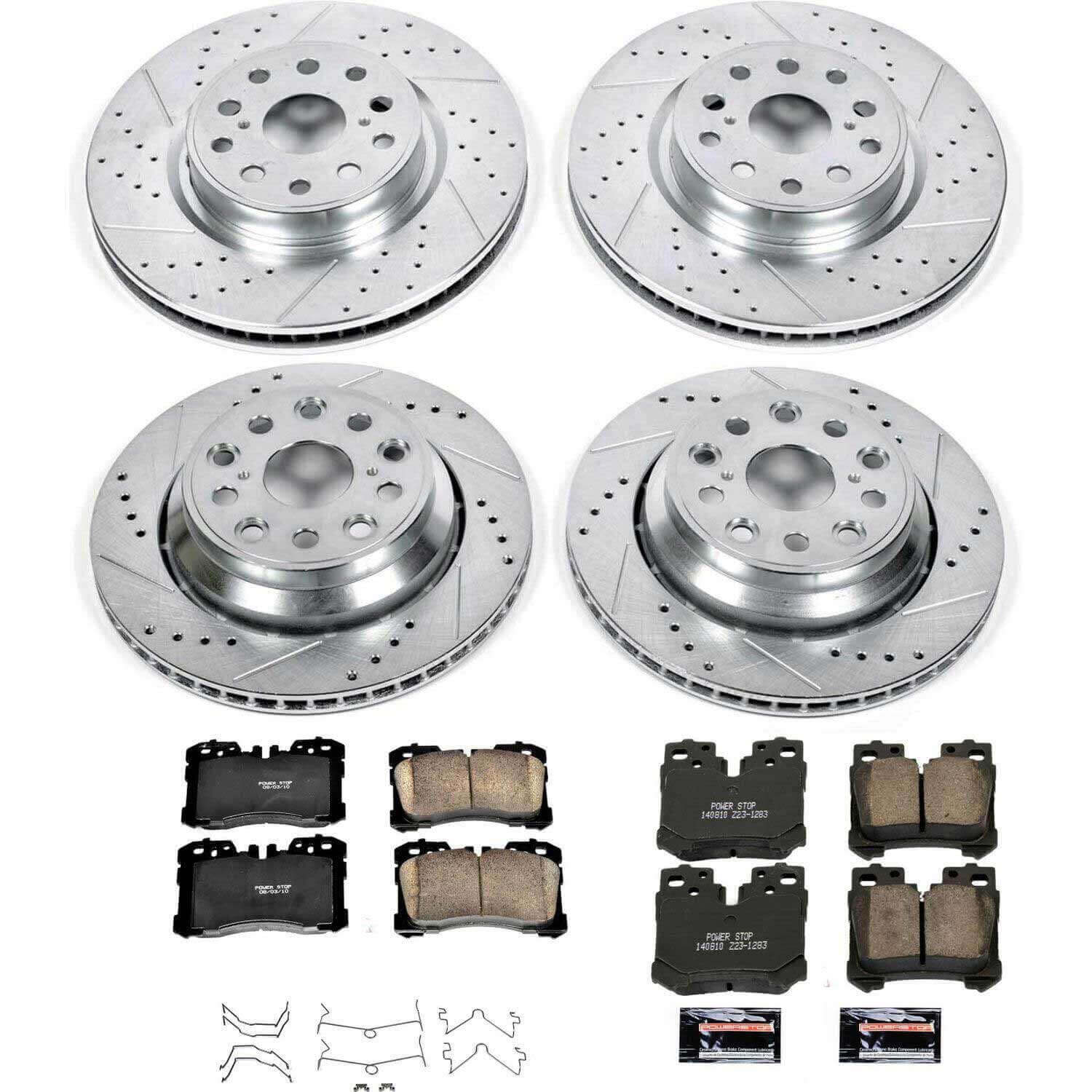 Power Stop K4111 - Z23 Evolution Sport Front And Rear Brake Kit