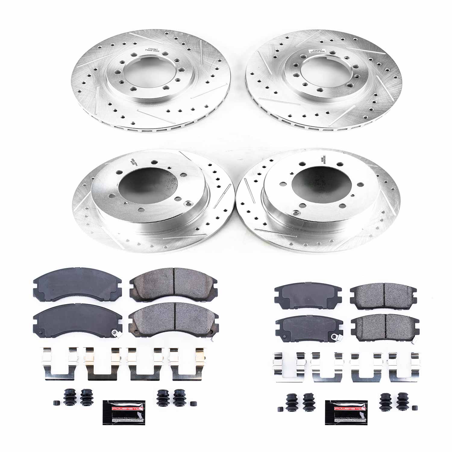 Power Stop K4305 - Z23 Evolution Sport Front And Rear Brake Kit