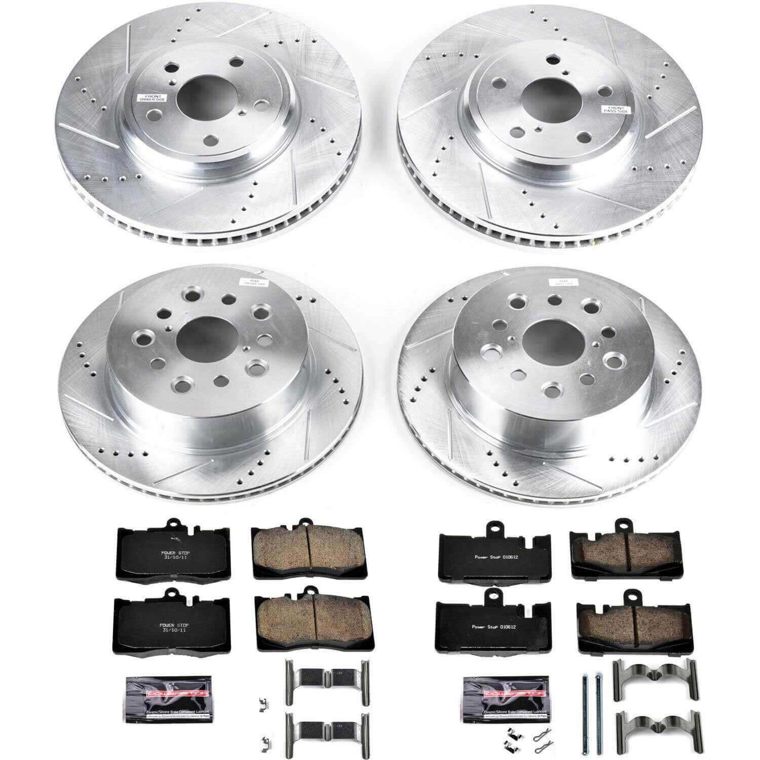 Power Stop K4462 - Z23 Evolution Sport Front And Rear Brake Kit