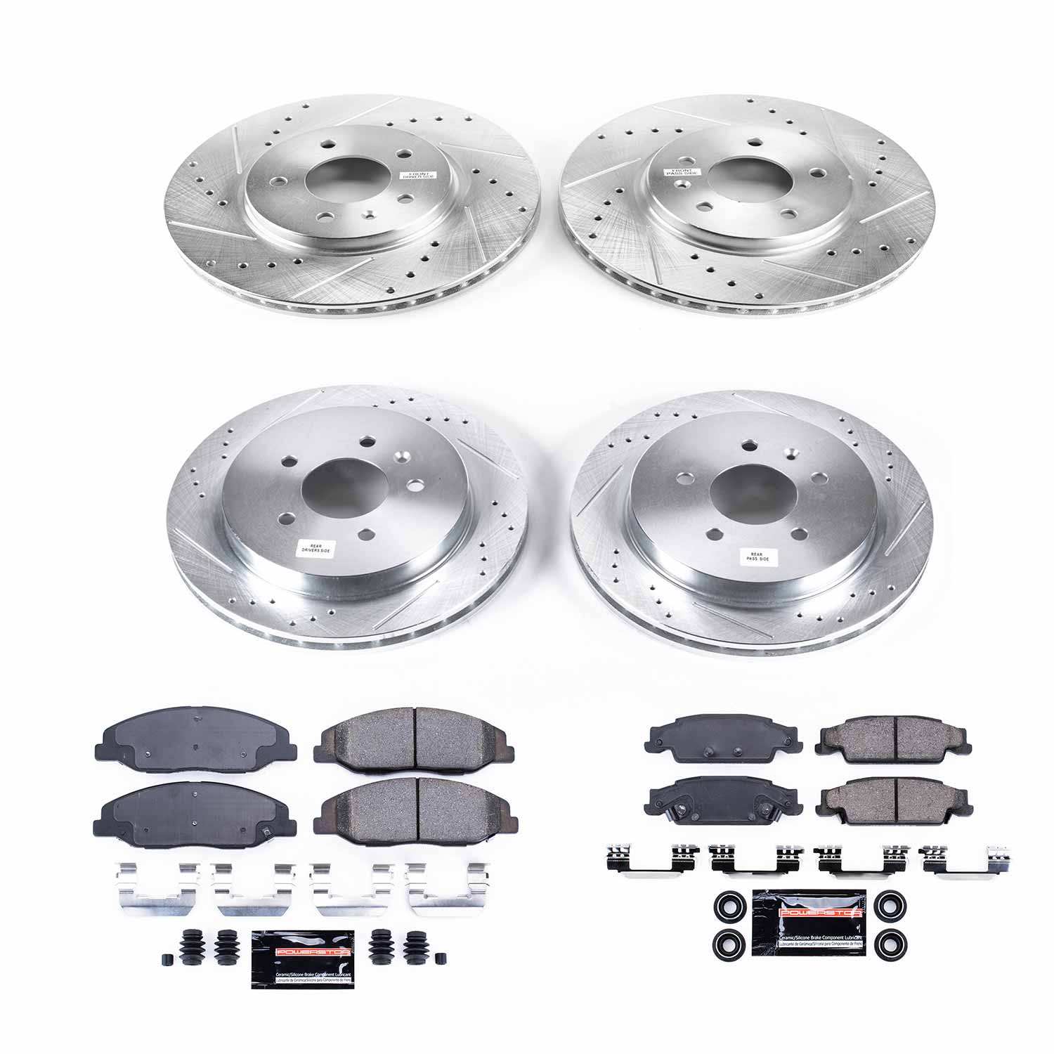 Power Stop K5539 - Z23 Evolution Sport Front And Rear Brake Kit