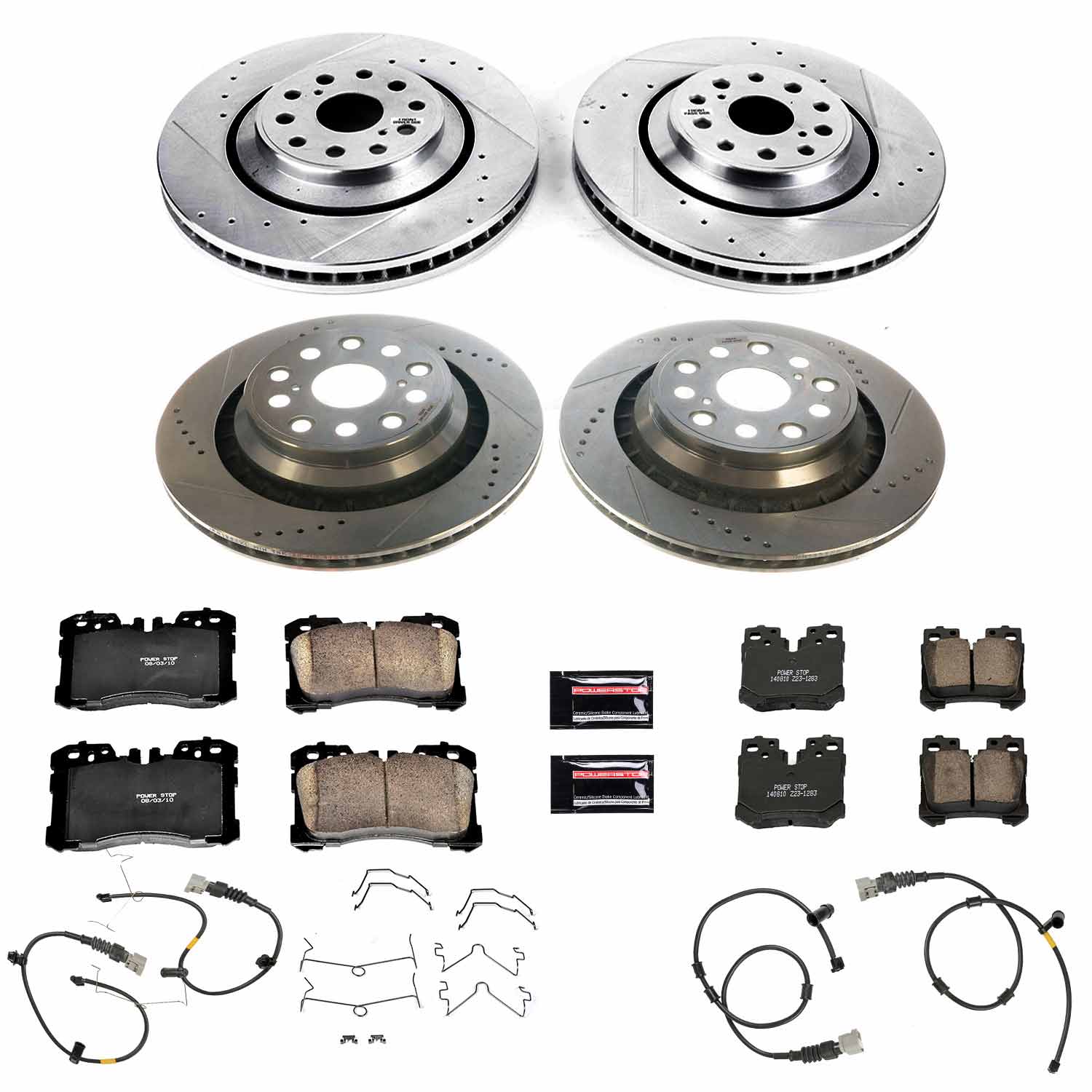 Power Stop K5827 - Z23 Evolution Sport Front And Rear Brake Kit