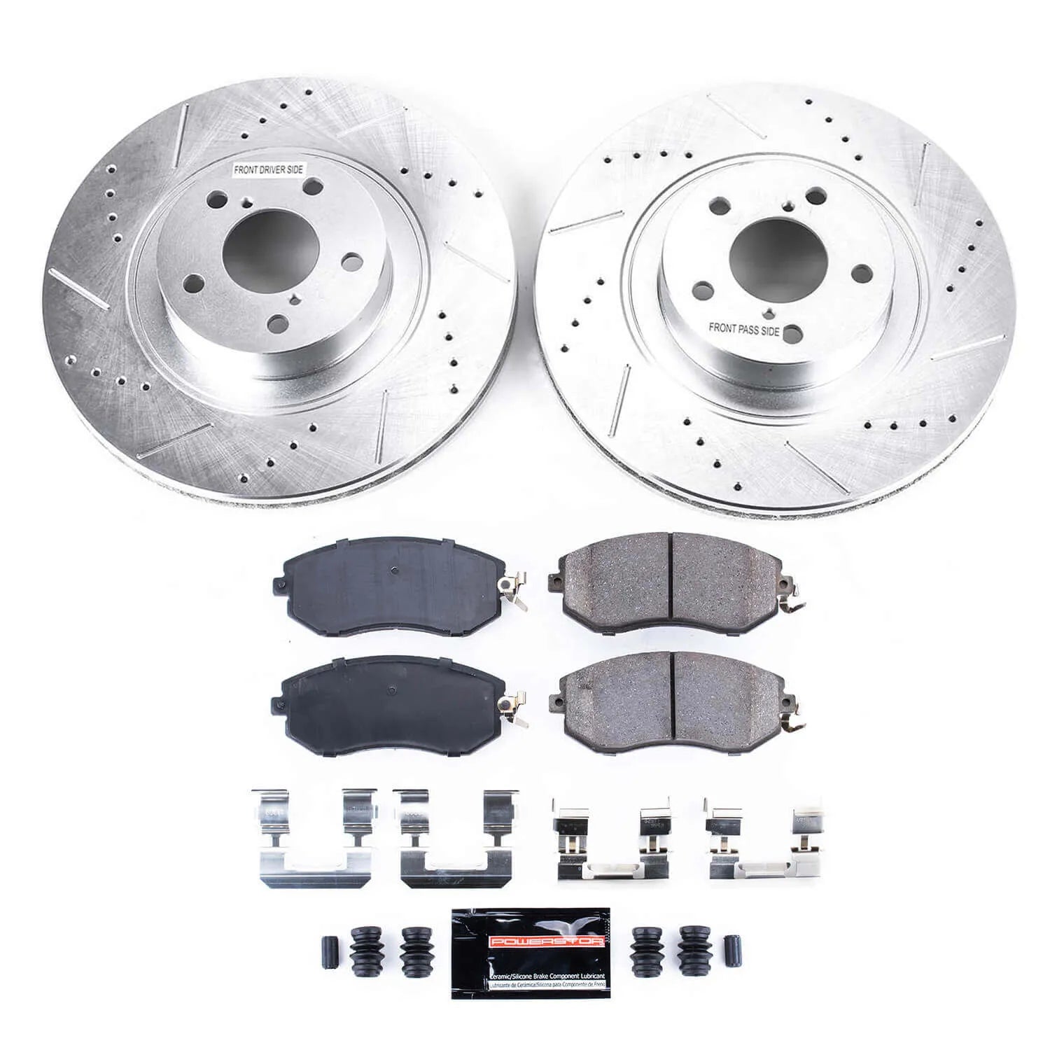 Power Stop K6082 - Z23 Evolution Sport Performance 1-Click Brake Kit (Front)