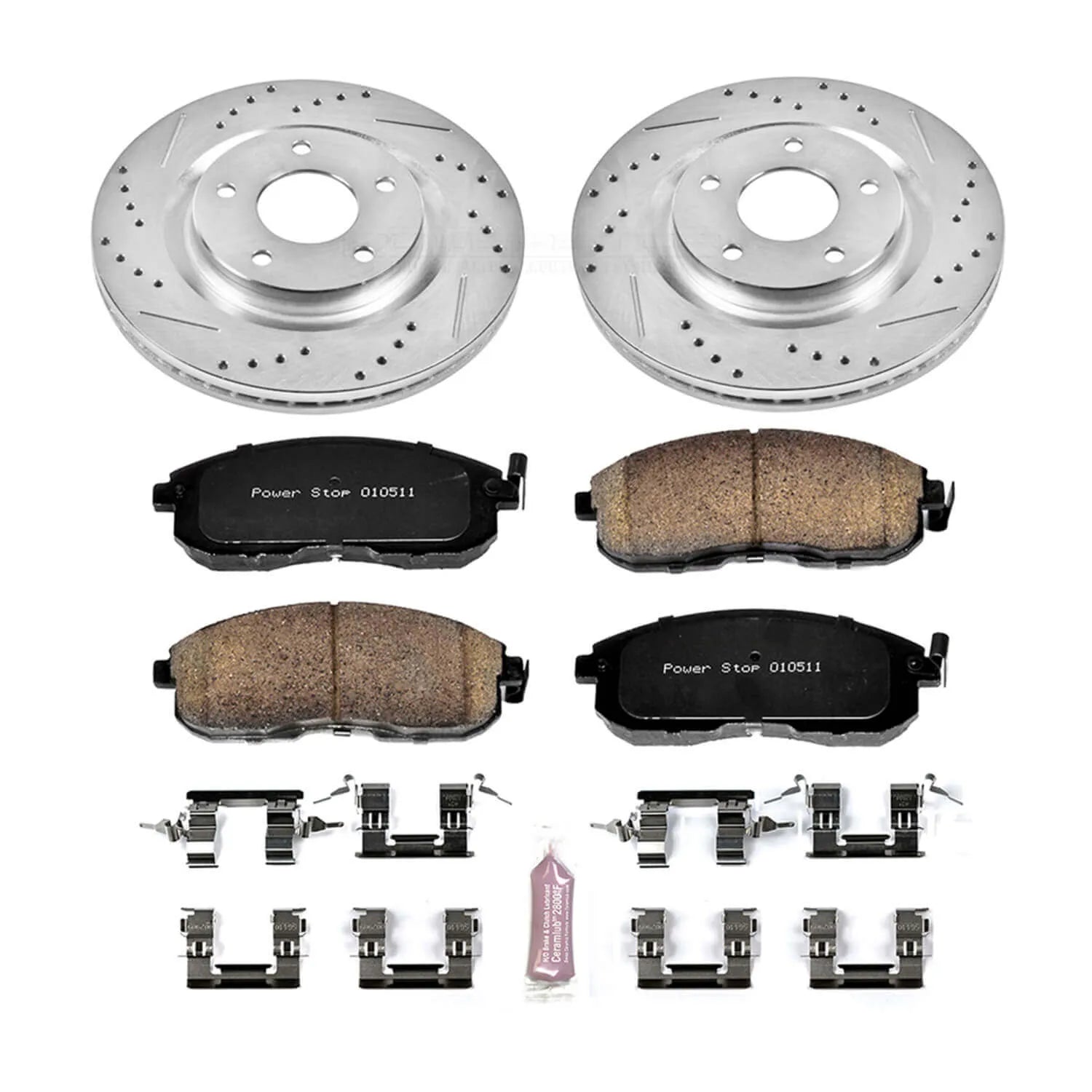 Power Stop K6094 - Z23 Evolution Sport Performance 1-Click Brake Kit (Front)