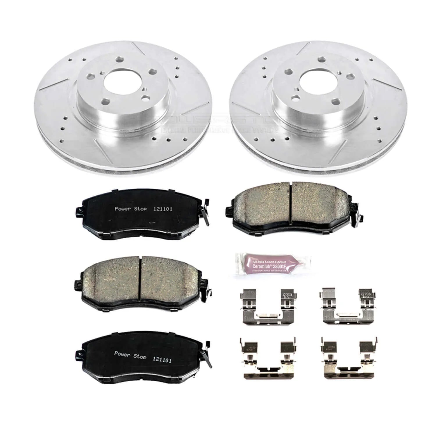 Power Stop K6111 - Z23 Evolution Sport Performance 1-Click Brake Kit (Front)