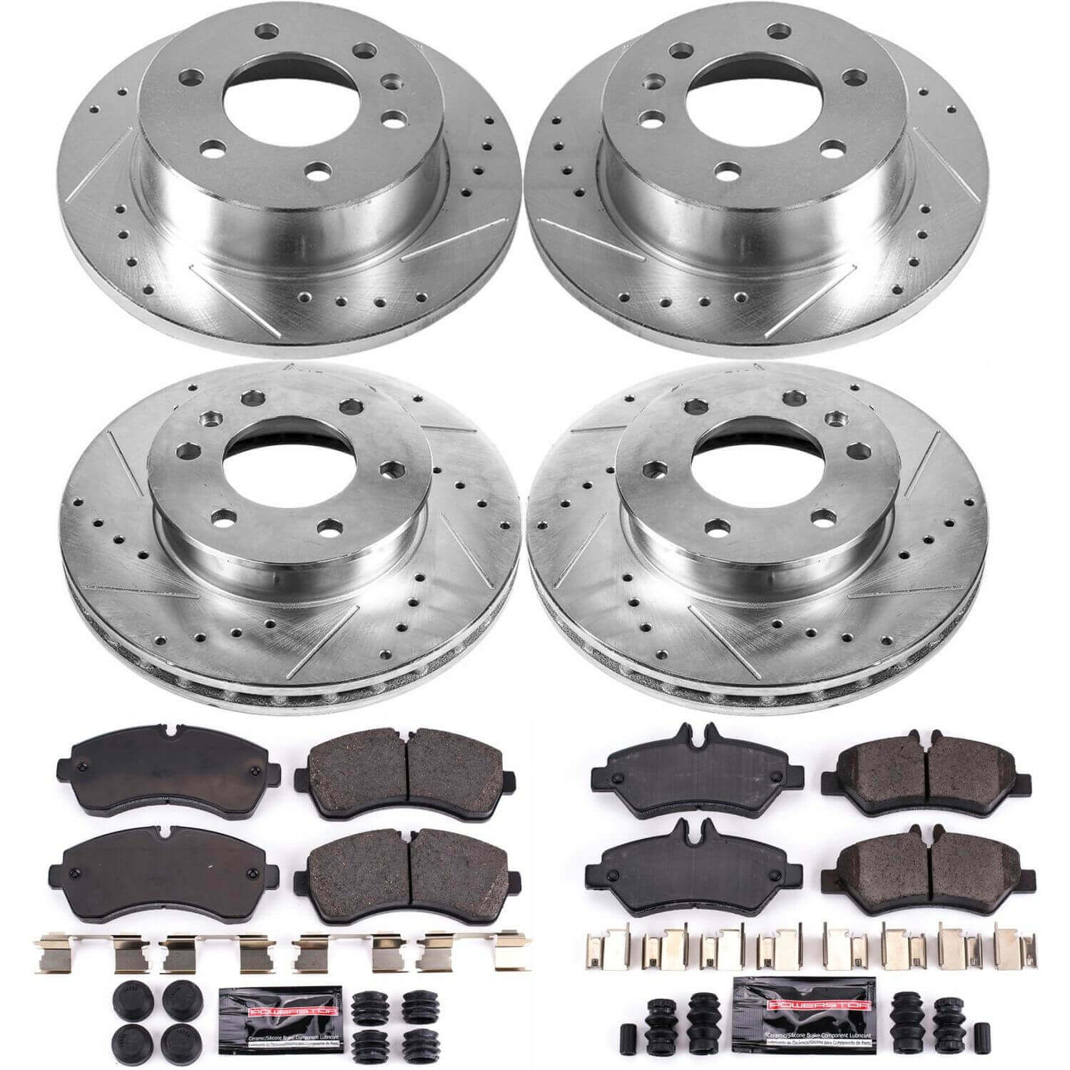 Power Stop K6233 - Z23 Evolution Sport Front And Rear Brake Kit