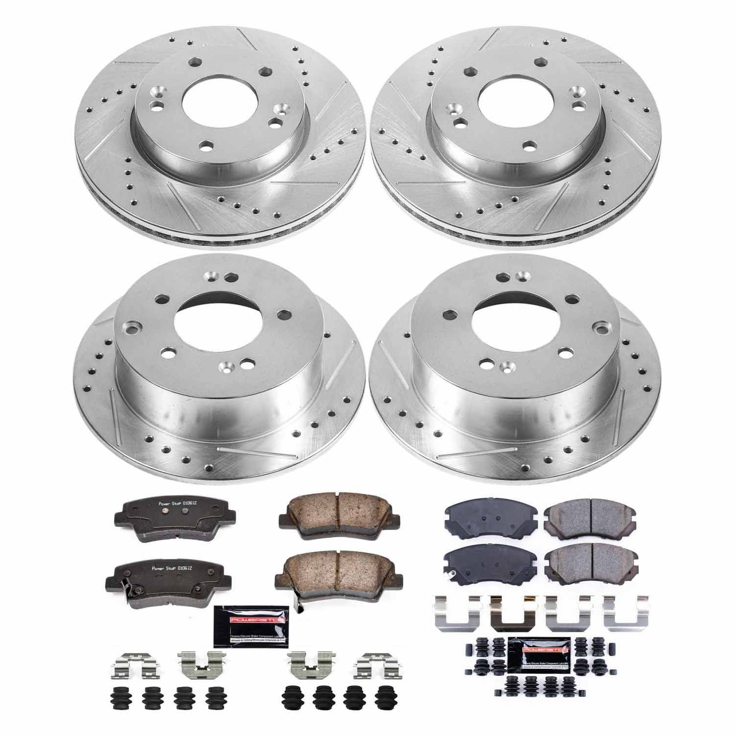 Power Stop K6310 - Z23 Evolution Sport Front And Rear Brake Kit