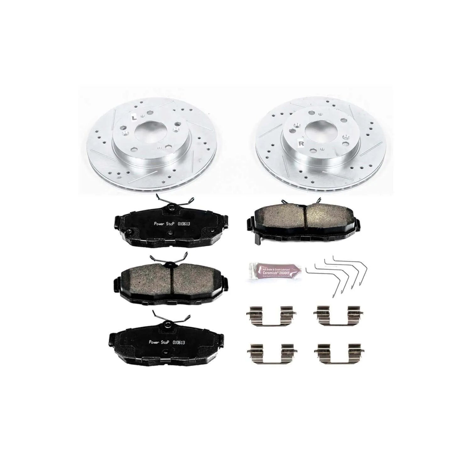 Power Stop K6319 - Z23 Evolution Sport Performance 1-Click Brake Kit (Front)