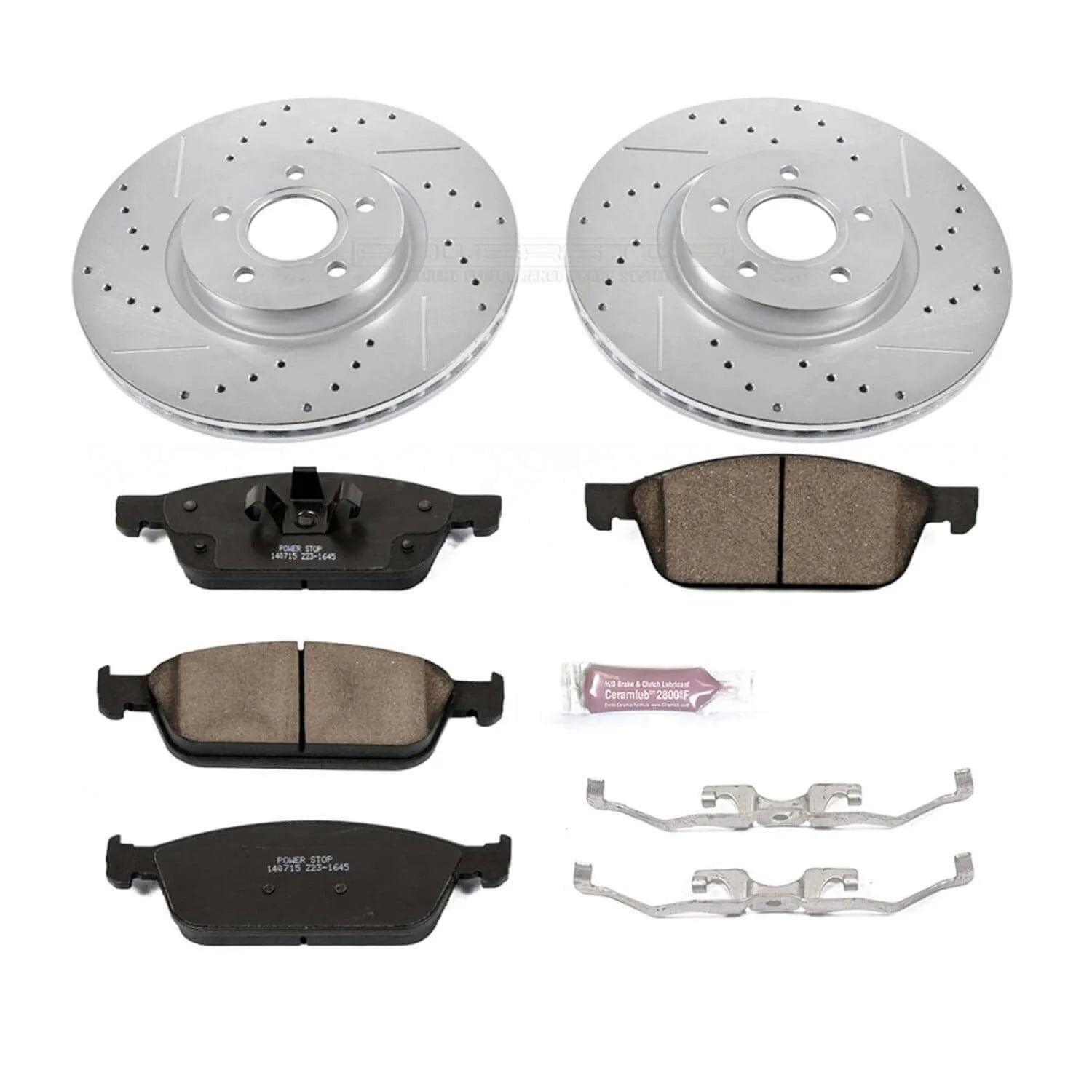 Power Stop K6349 - Z23 Evolution Sport Performance 1-Click Brake Kit (Front)