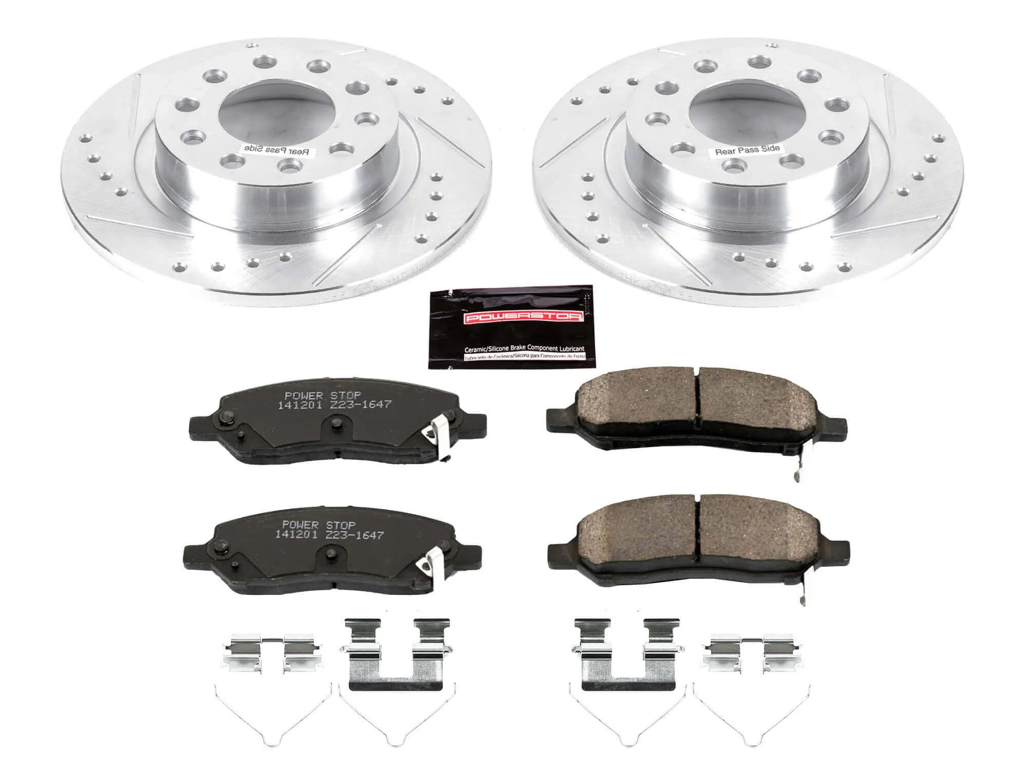 Power Stop K6371 - Z23 Evolution Sport Performance 1-Click Brake Kit (Rear)