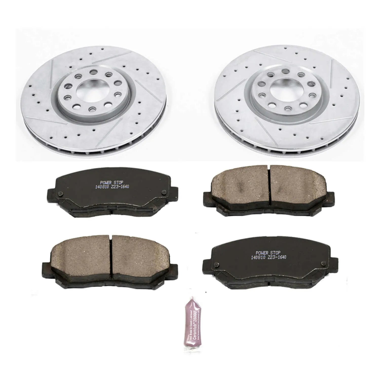 Power Stop K6372 - Z23 Evolution Sport Performance 1-Click Brake Kit (Front)