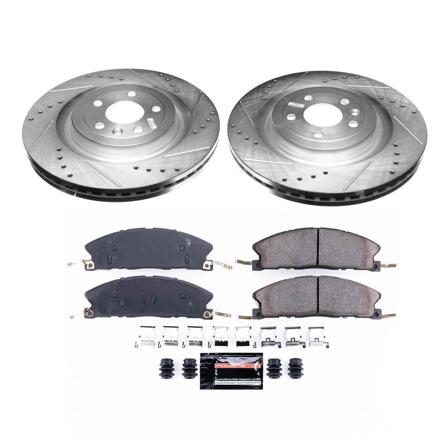 Power Stop K6374 - Z23 Evolution Sport Performance 1-Click Brake Kit (Front)