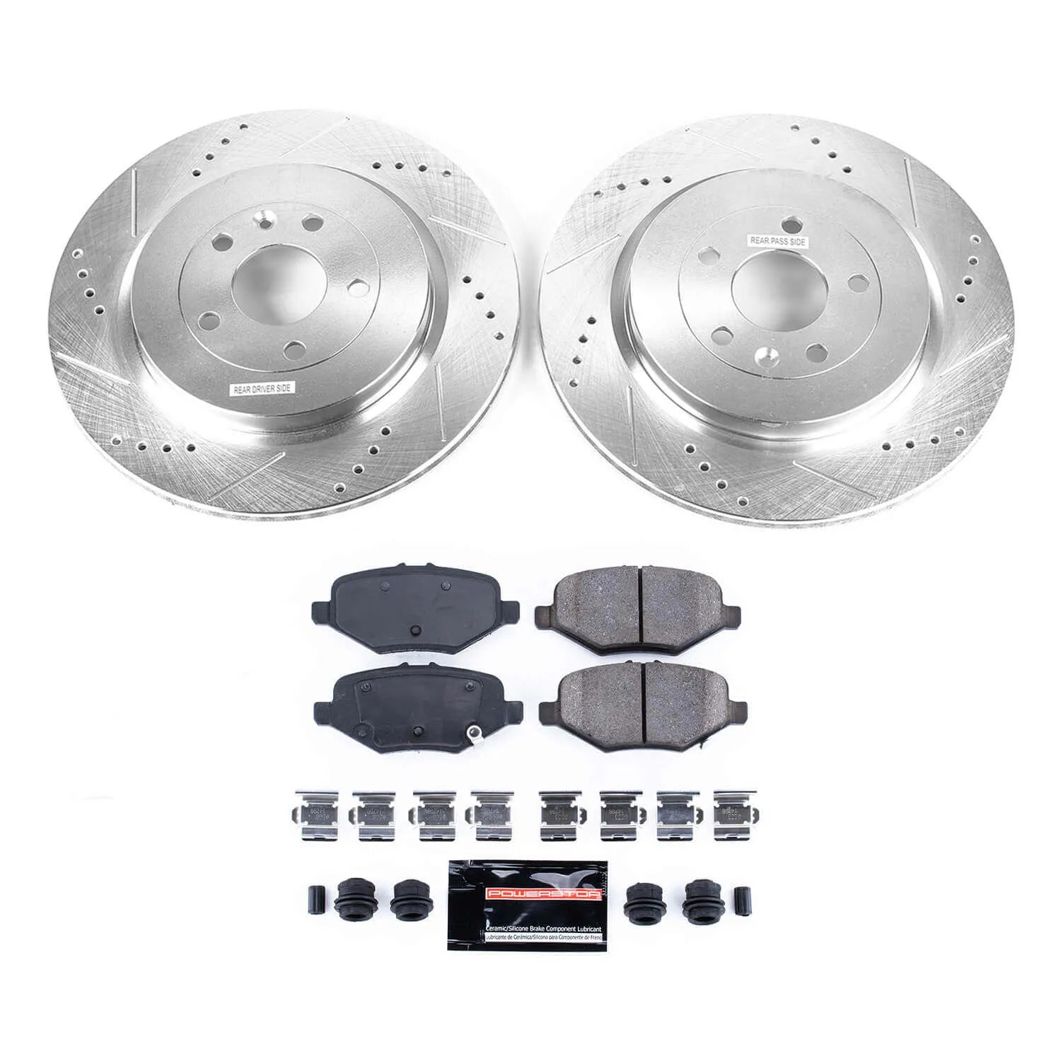 Power Stop K6376 - Z23 Evolution Sport Performance 1-Click Brake Kit (Rear)