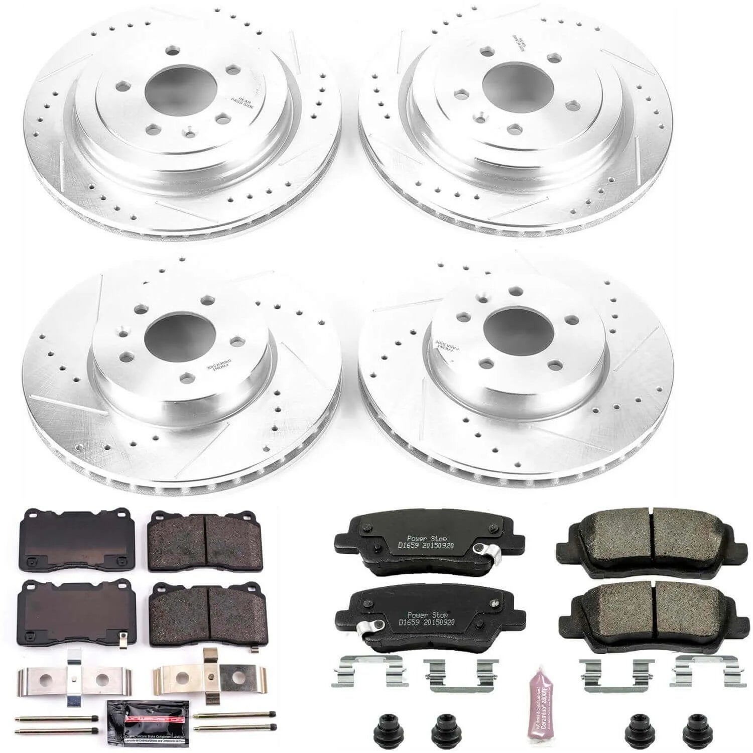 Power Stop K6390 - Z23 Evolution Sport Front And Rear Brake Kit