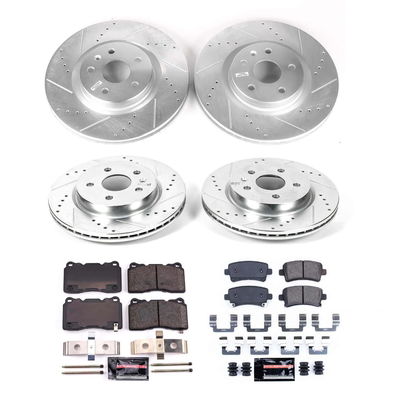 Power Stop K6392 - Z23 Evolution Sport Front And Rear Brake Kit