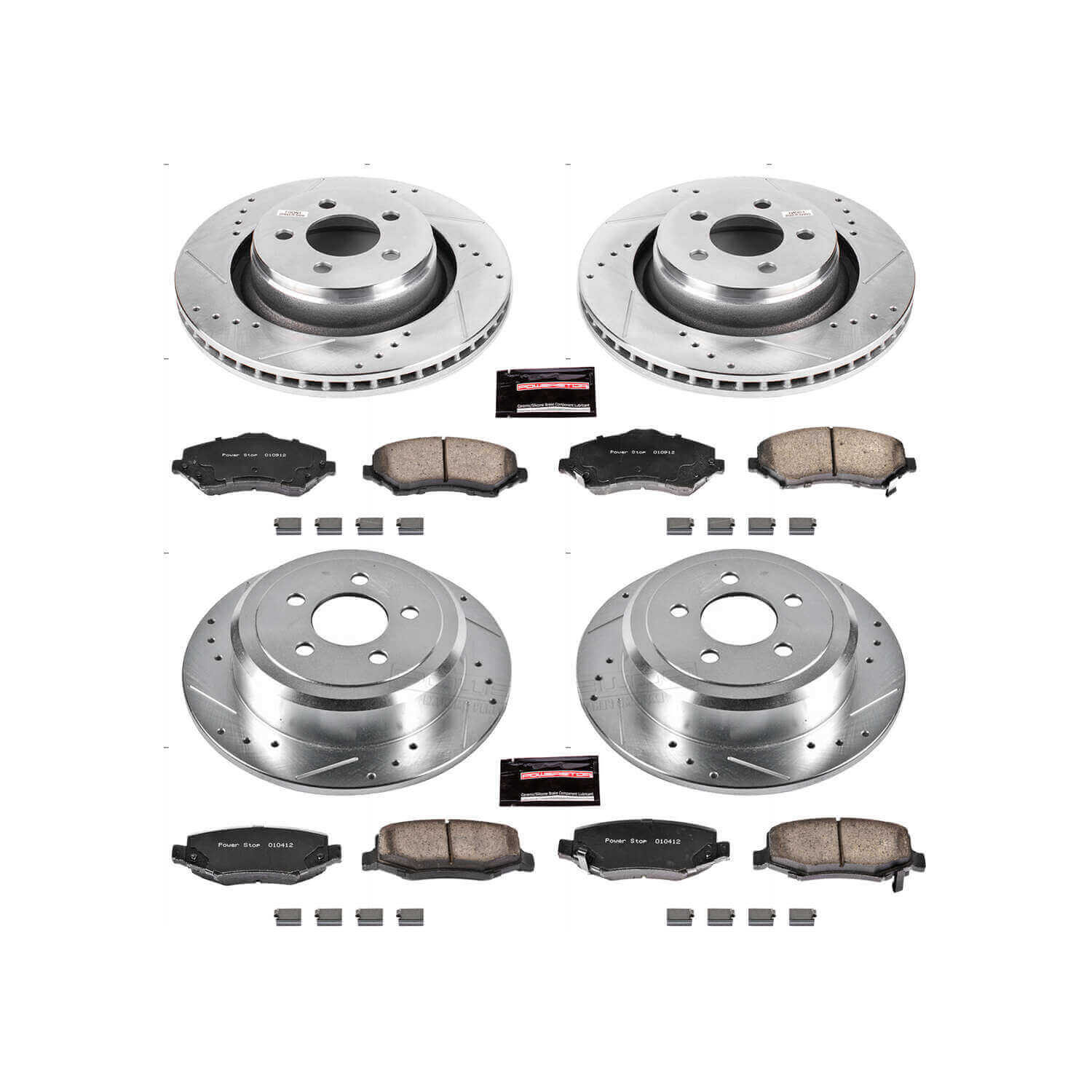 Power Stop K6396 - Z23 Evolution Sport Front And Rear Brake Kit
