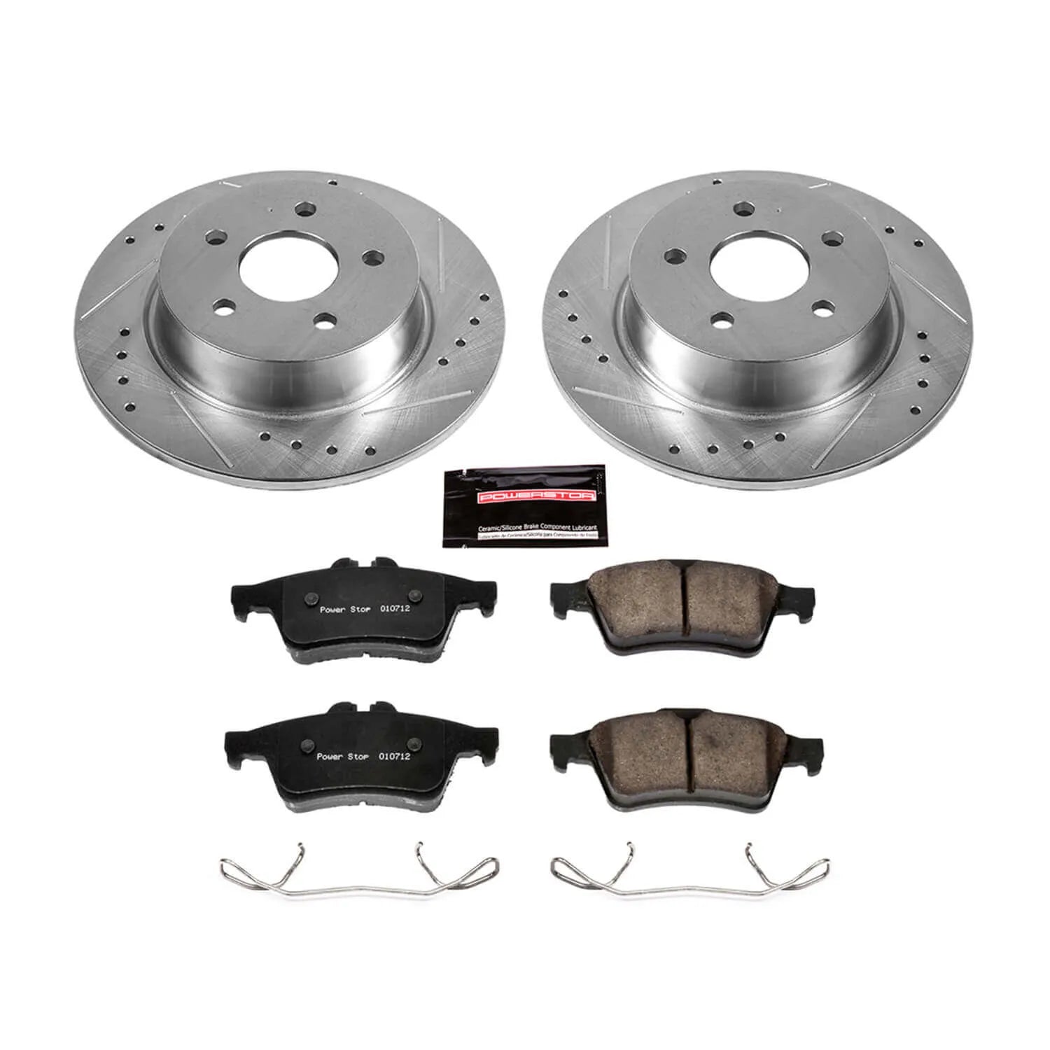 Power Stop K6398 - Z23 Evolution Sport Performance 1-Click Brake Kit With Hardware (Rear)