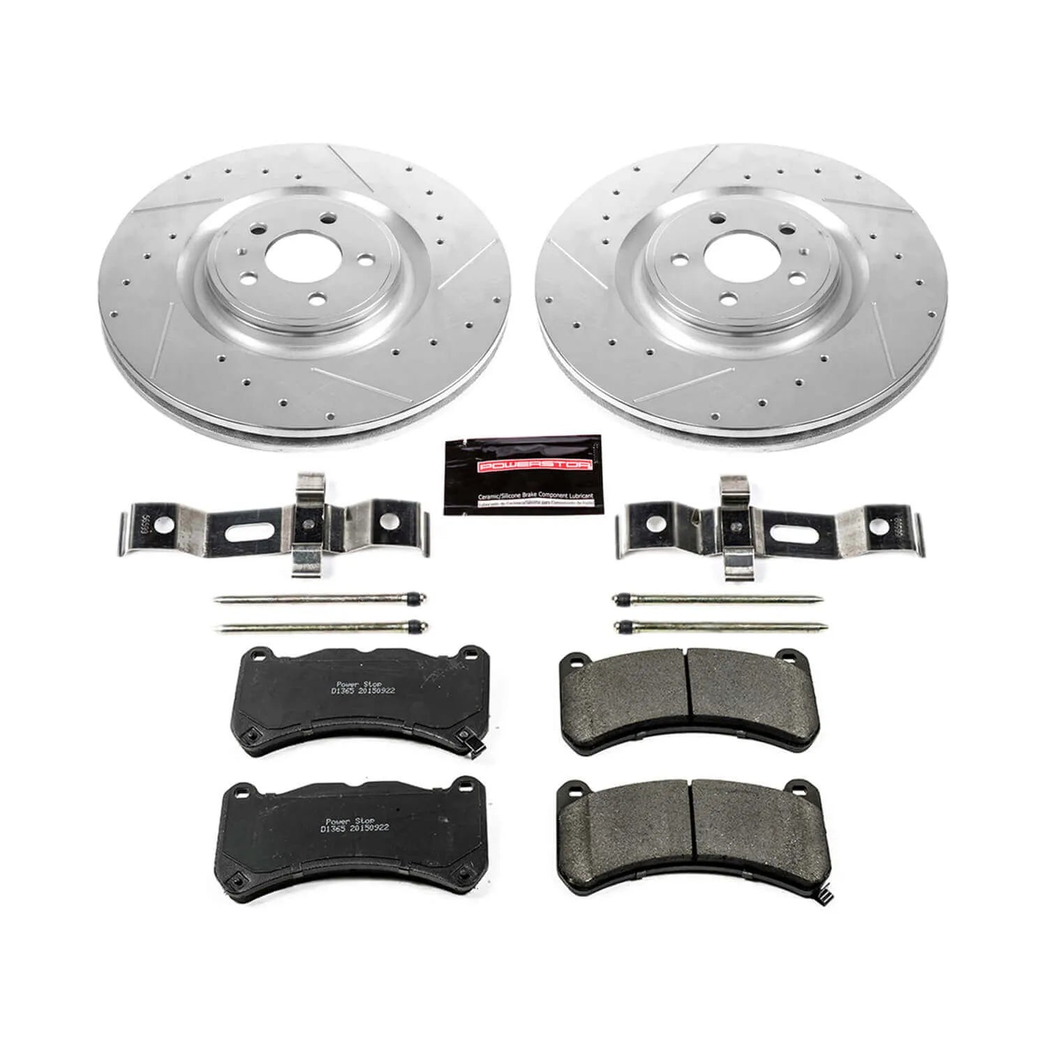 Power Stop K6400 - Z23 Evolution Sport Performance 1-Click Brake Kit With Hardware (Front)