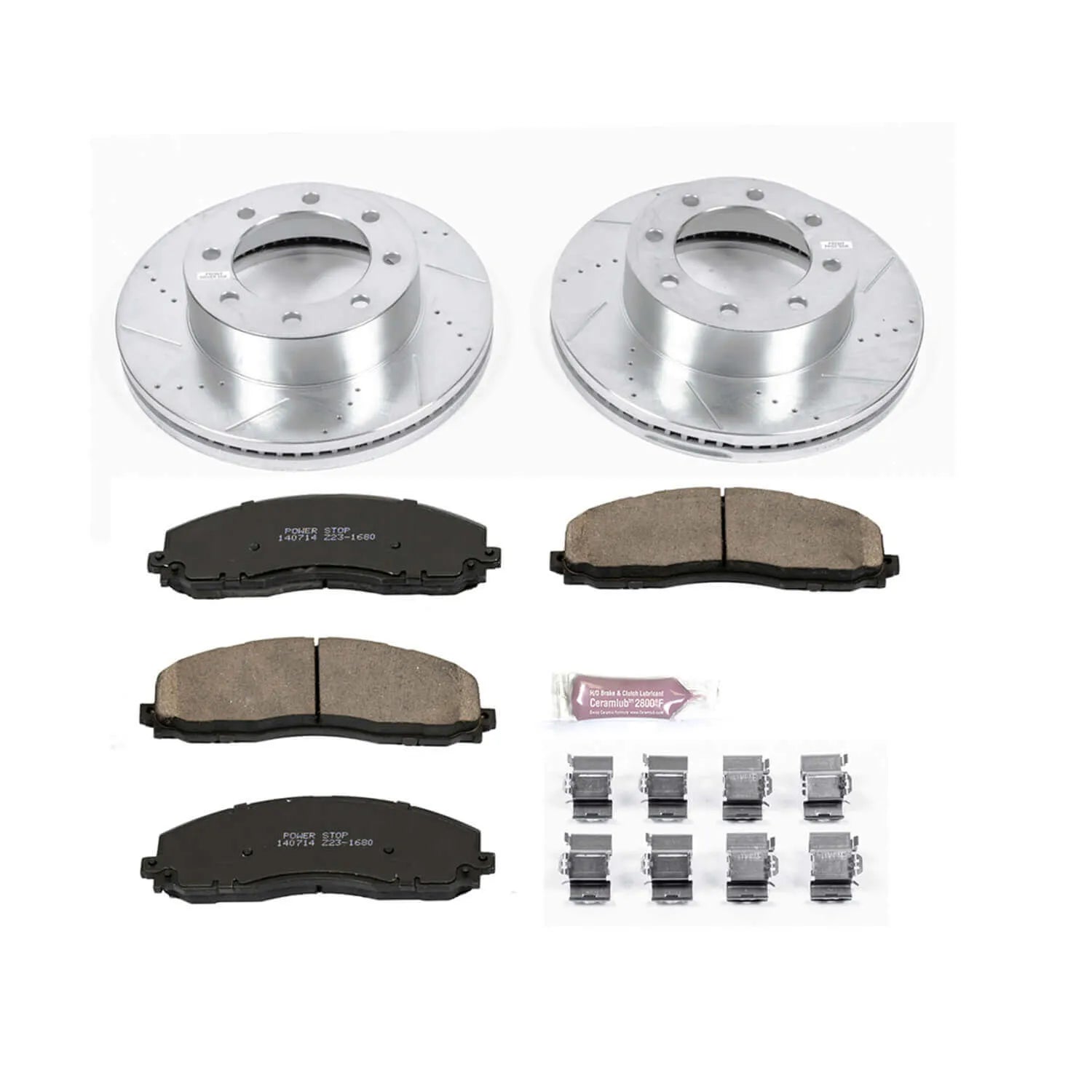 Power Stop K6403 - Z23 Evolution Sport Performance 1-Click Brake Kit (Front)