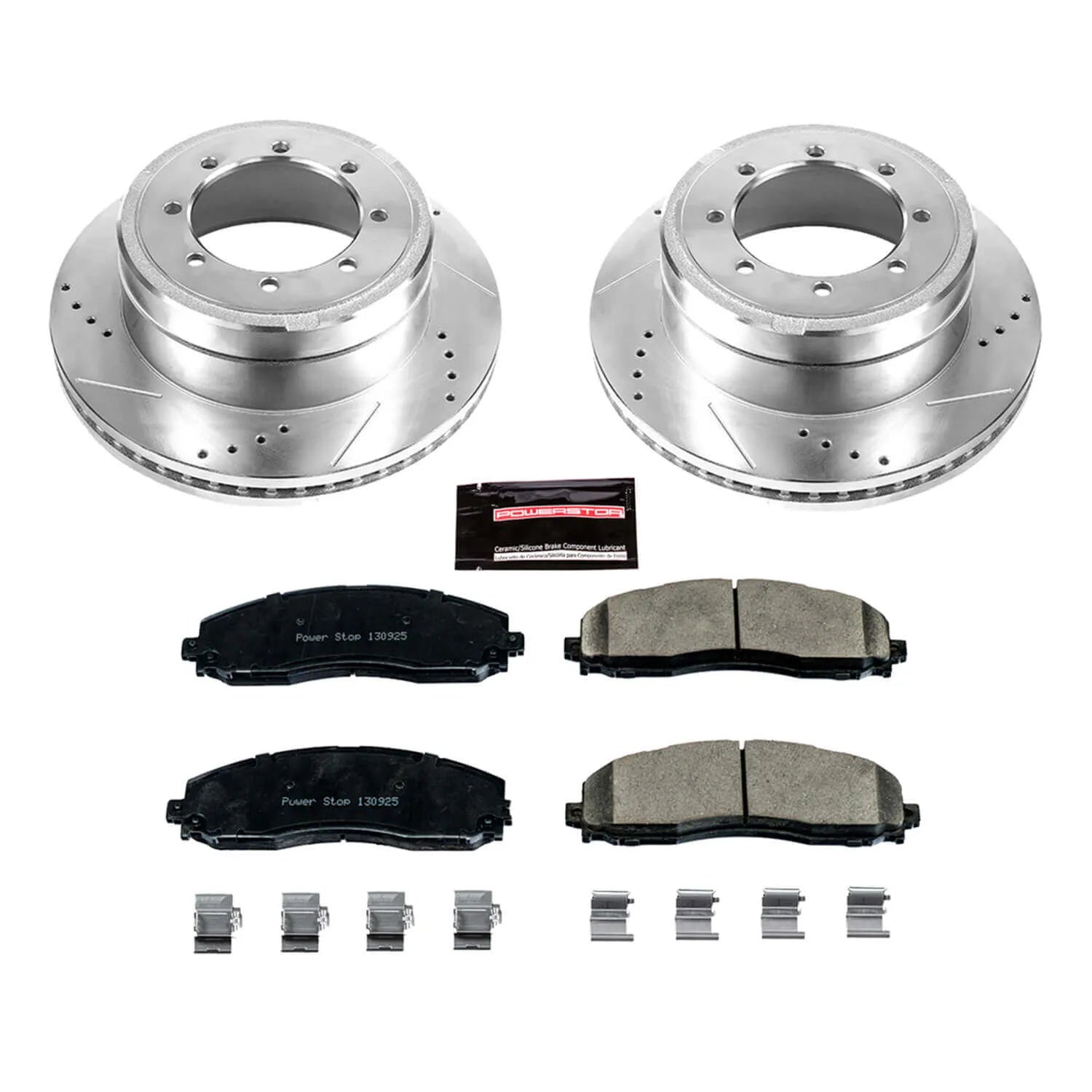 Power Stop K6406 - Z23 Evolution Sport Performance 1-Click Drilled And Slotted Rear Brake Kit
